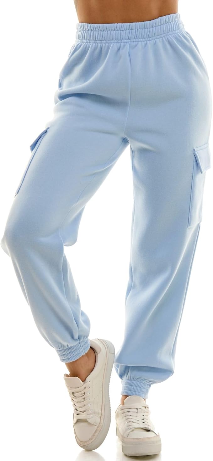 High Rise Fleece Jogger Pants